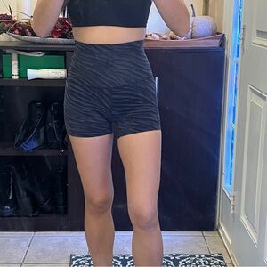 Lululemon Zebra Print Super High-Waisted Shorts